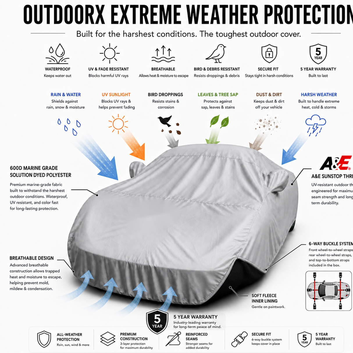OutdoorXv3 Custom Outdoor Car Cover