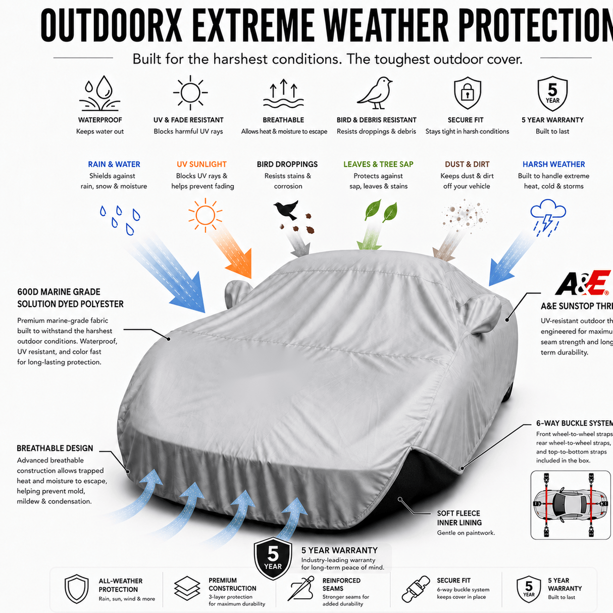 OutdoorXv3 Custom Outdoor Car Cover