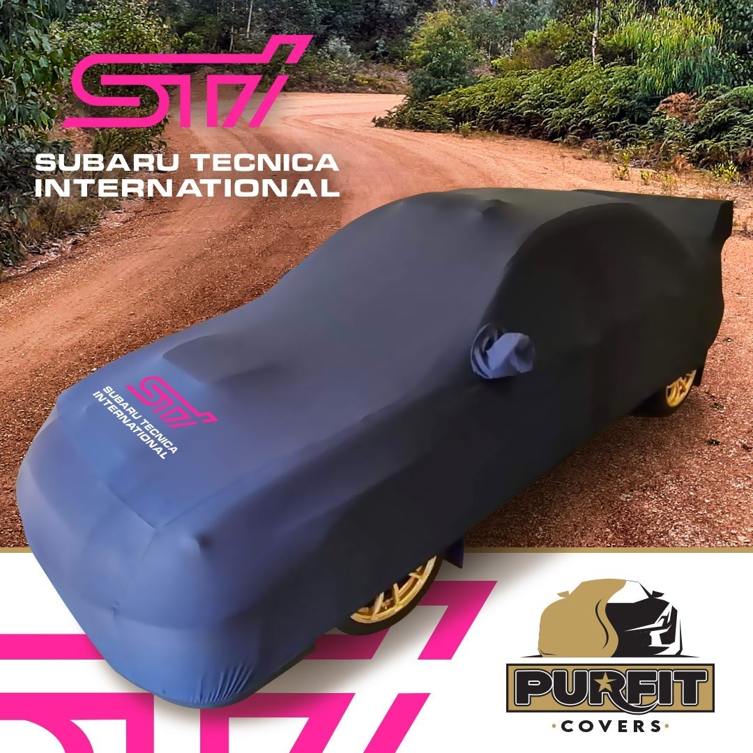 2015-2021 Subaru WRX Sti VA Sedan w Large Wing Custom Car Cover w logo