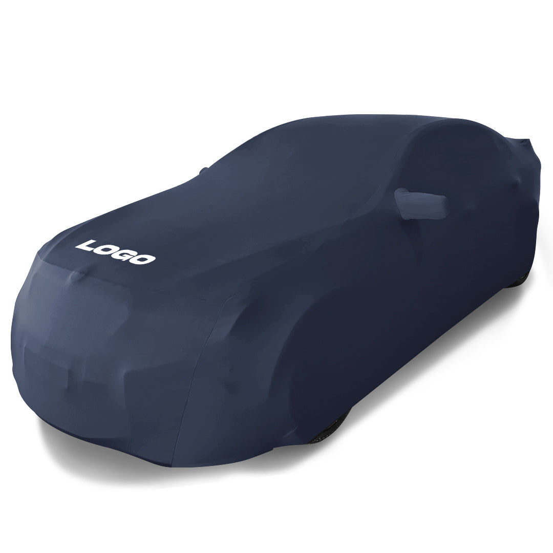 2015-2020 Ford Mustang Coupe Indoor Custom Car Cover 2 mirrors (w or w/o wing) no aerial w Horse Ltd Edition logo
