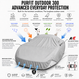 2000-2004 Volvo S40 Sedan 2 mirrors Outdoor 300 Custom Outdoor Car Cover